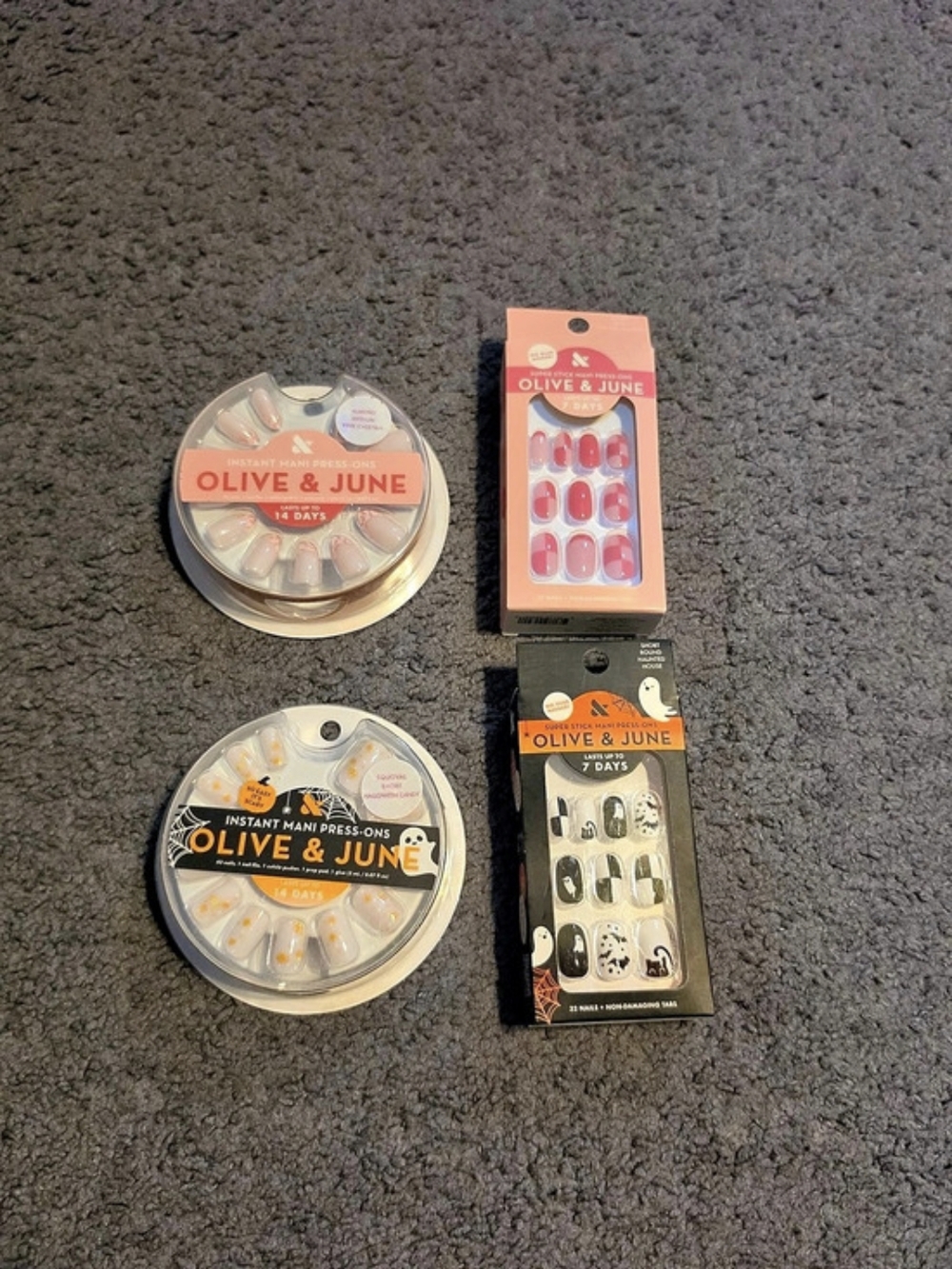 Olive & June Halloween Press-On Nails Bundle / Set of 4